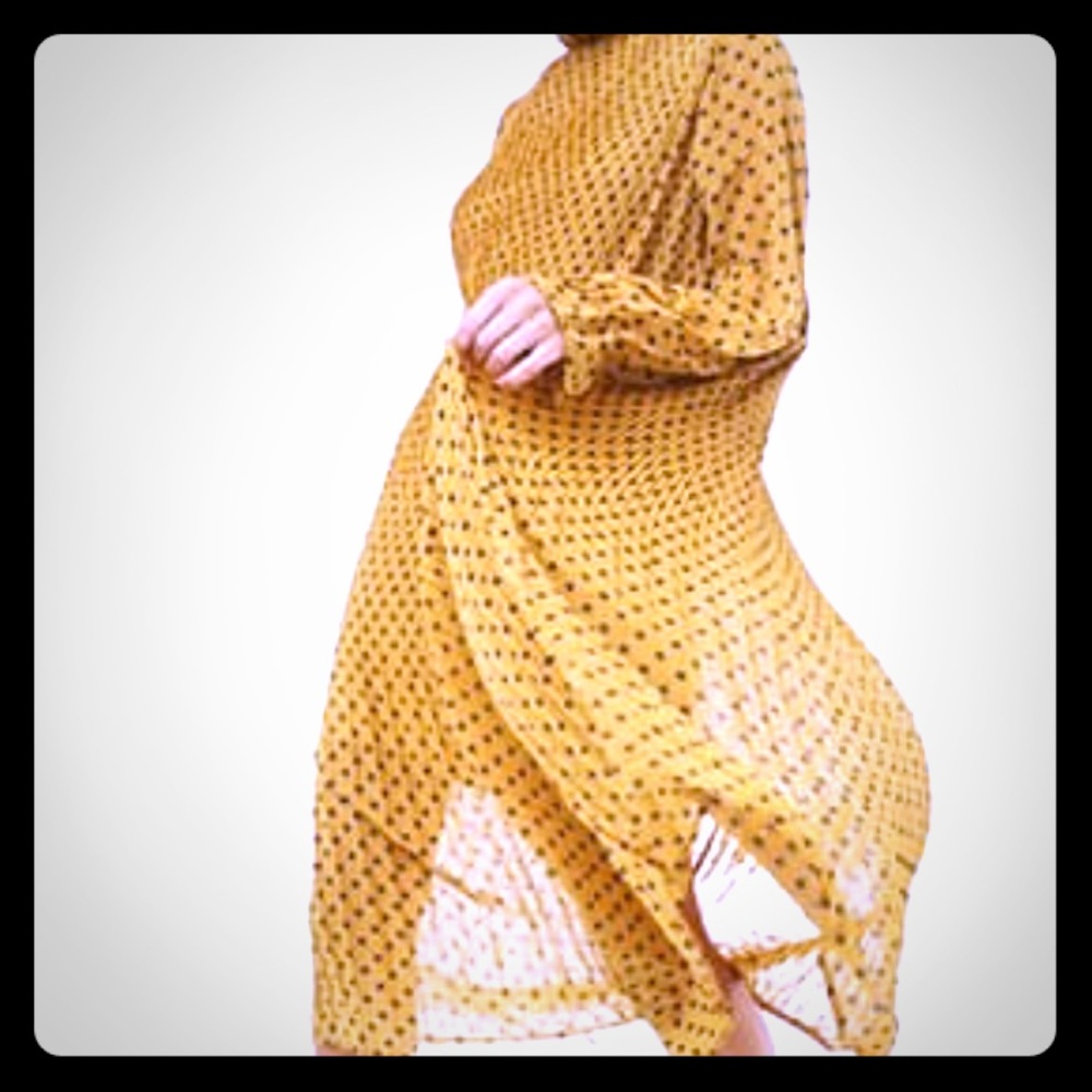 Pleated Print Dress